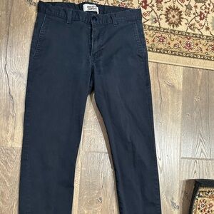 Naked & Famous Pants Men 30x27.5 Navy Blue Slim Chino Stretch Twill Workwear
